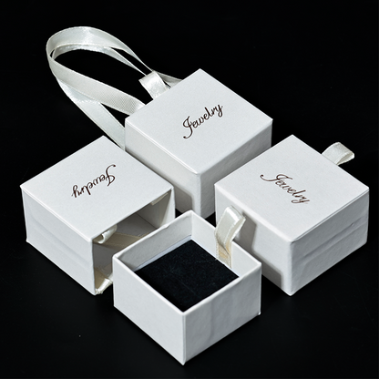 White pearlescent drawer box