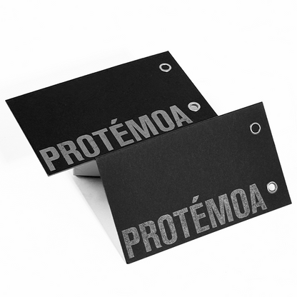 Black printed silver bimetallic buckle card