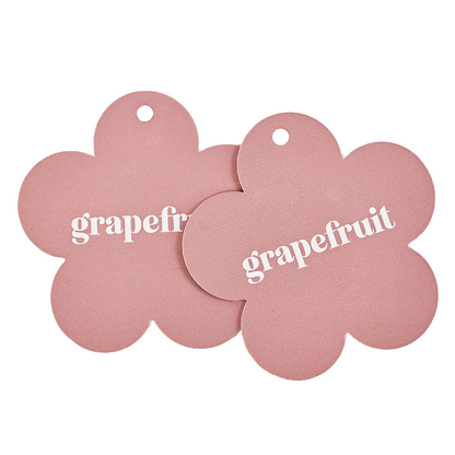 Flower shape hangtag