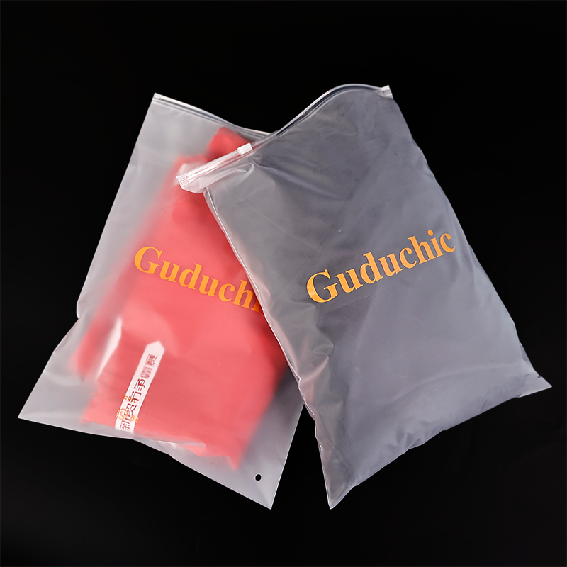 Guduchic Transparent Frosted Zipper Bag