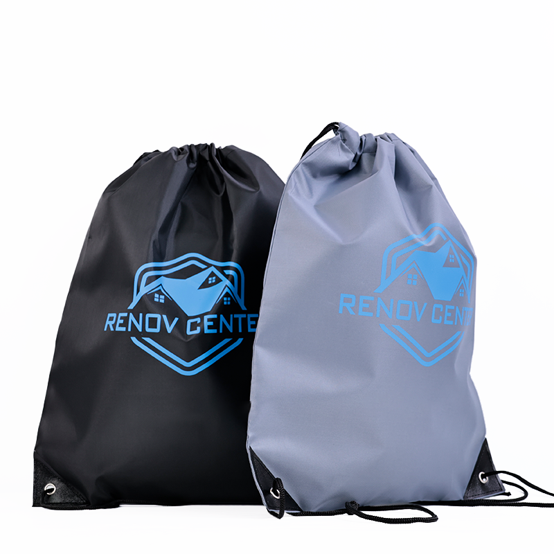 Polyester backpack drawstring bag in multiple colors