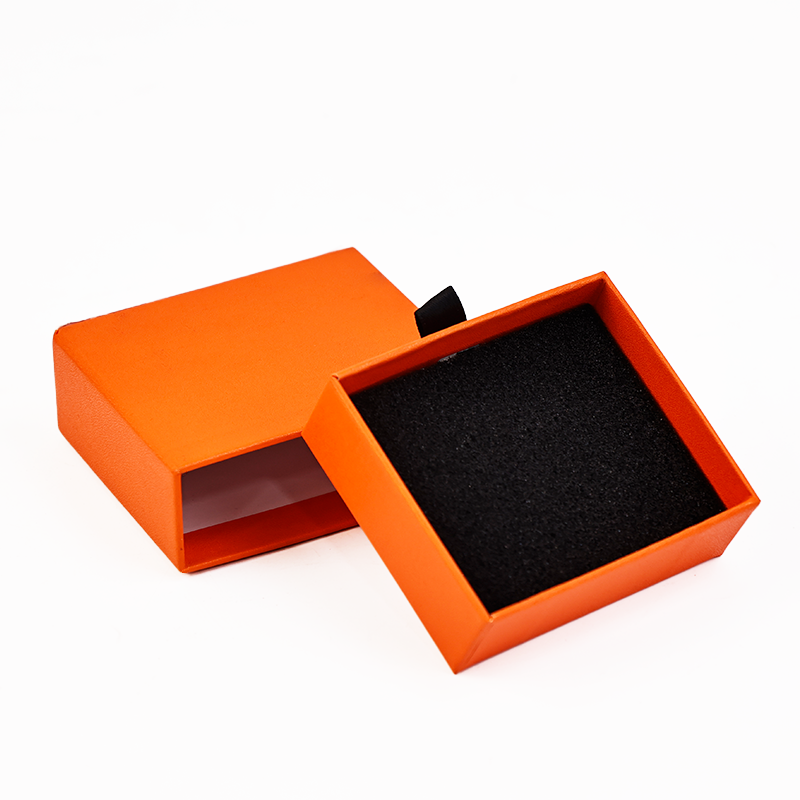 Orange Square Drawer Box