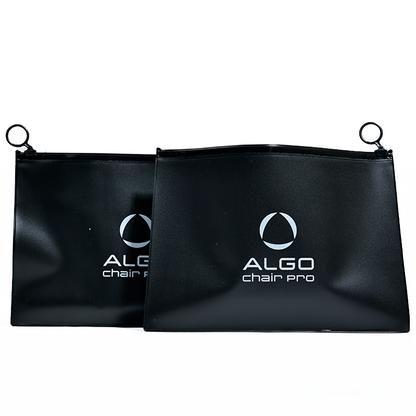 Black PVC frosted zipper bag