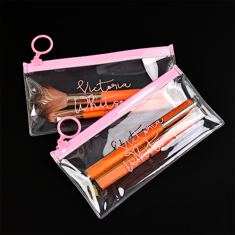 Various styles of PVC zipper bags