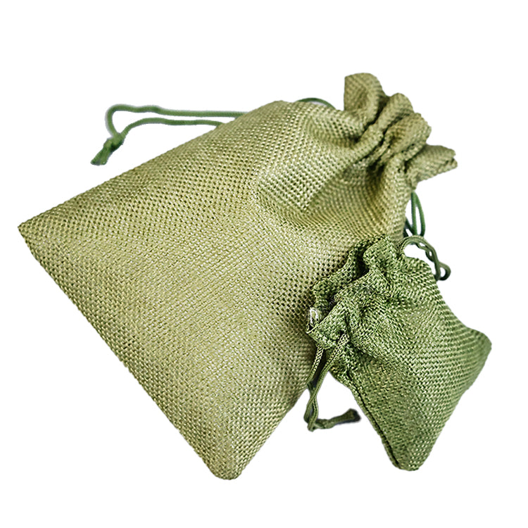 Green Series Drawstring Linen Bag