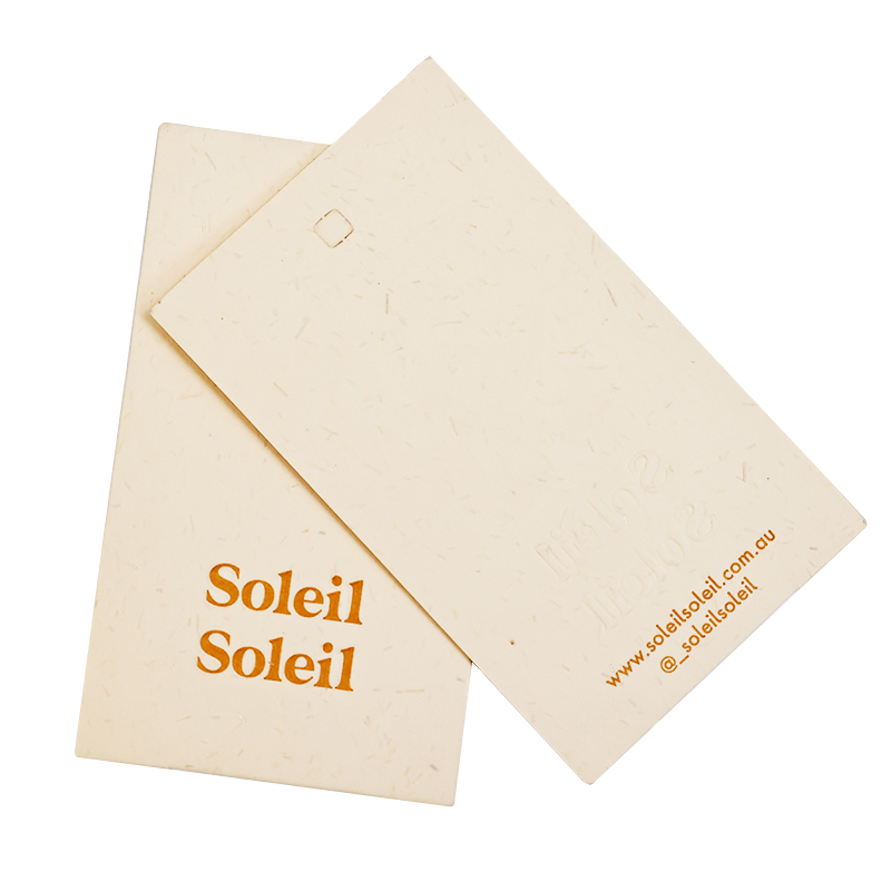 Off-white pattern embossed hangtag