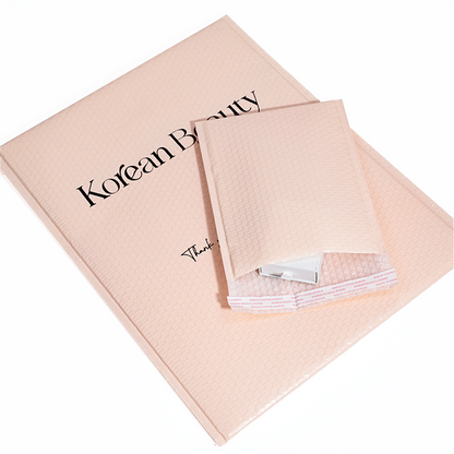 Flesh pink multi-size self-adhesive bubble courier bag