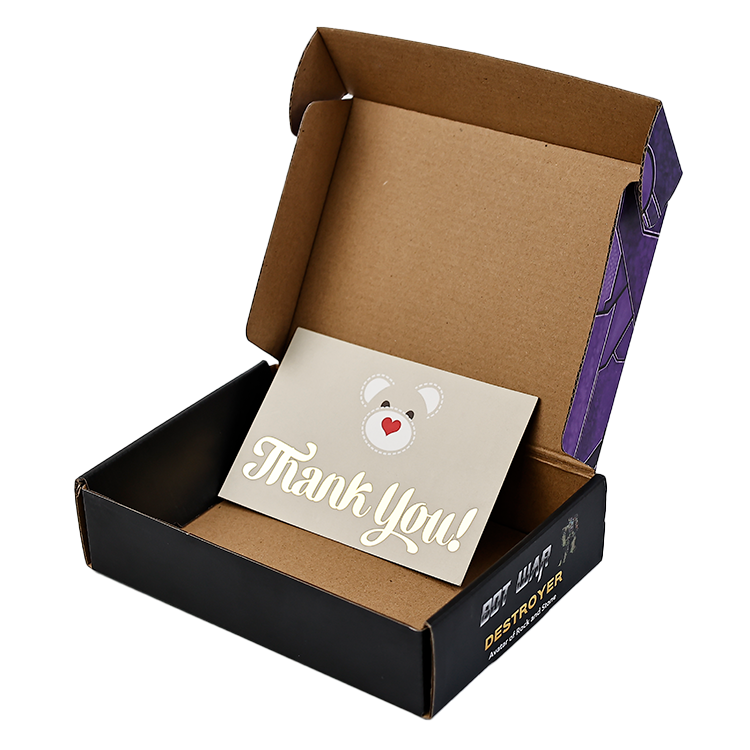 Dark purple building block flip cover packaging box