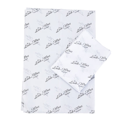 White Shirley Paper Print Black Pattern Wrapping Paper