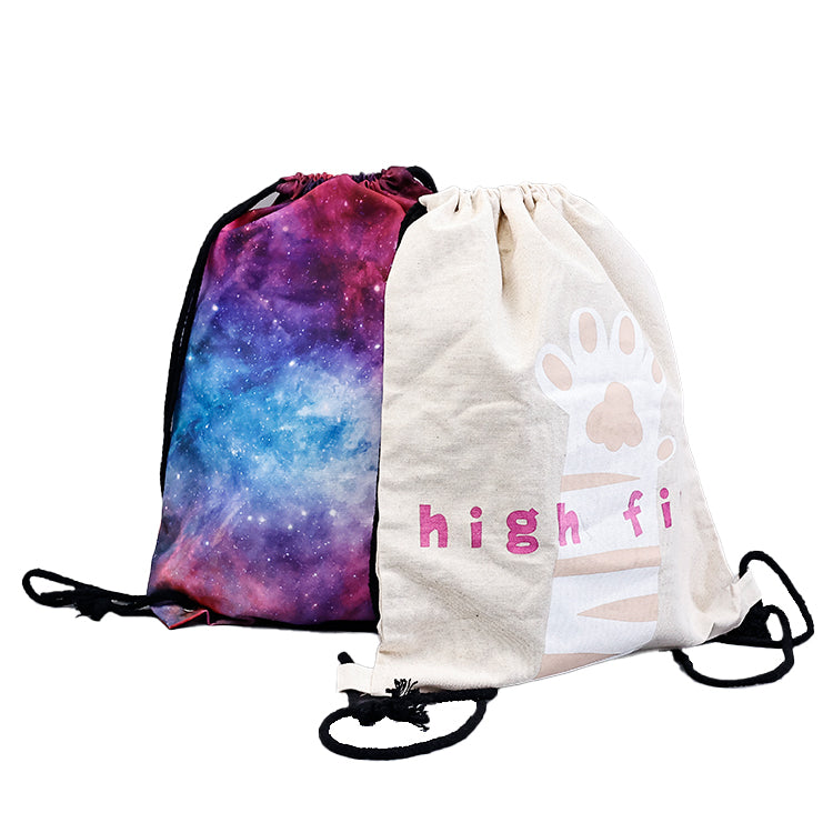 Zipperless Backpack Drawstring Bag