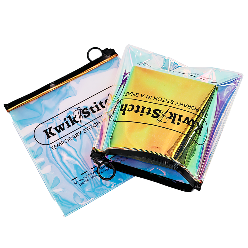 Large size square laser zipper bag