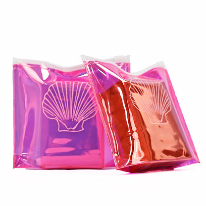 Pink PVC Zipper Bag