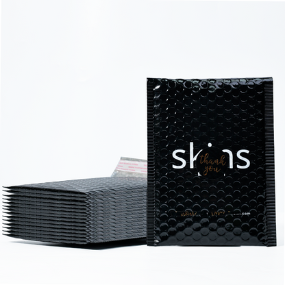 Black glossy film bubble bag