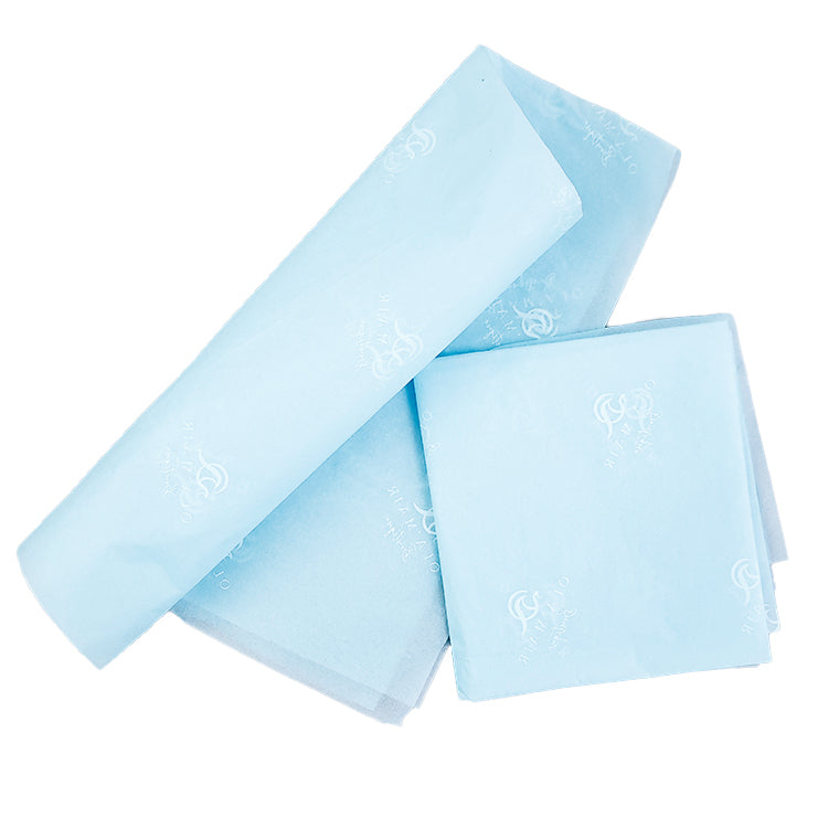 Blue Shirley Paper Print White Pattern Wrapping Paper