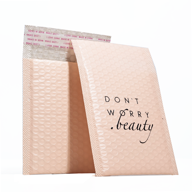 Pink co-extrusion film express bubble bag