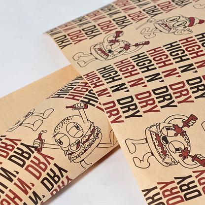 Hamburger food wrapping paper
