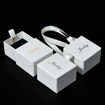 White pearlescent drawer box