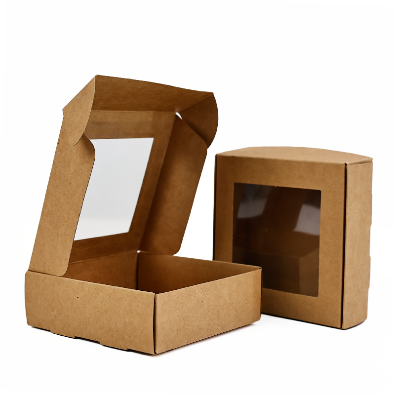 Kraft paper transparent skylight design airplane box
