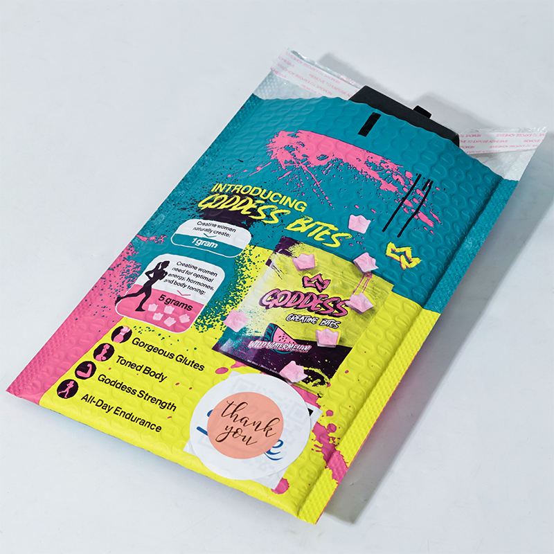 Pattern full color printing co-extrusion film express bubble bag