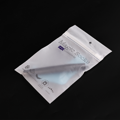 Small size transparent frosted zipper bag