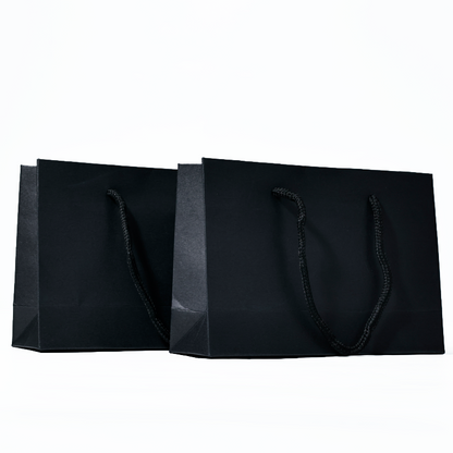 Black plain paper bag