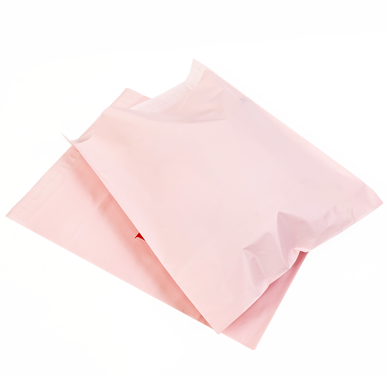 Large size pink ziplock courier plastic bag