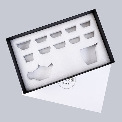 White tea gift box with lid