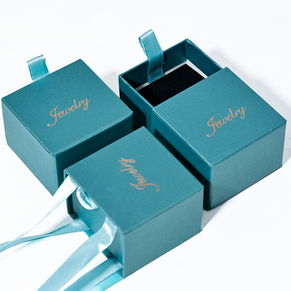 Blue pearlescent drawer box