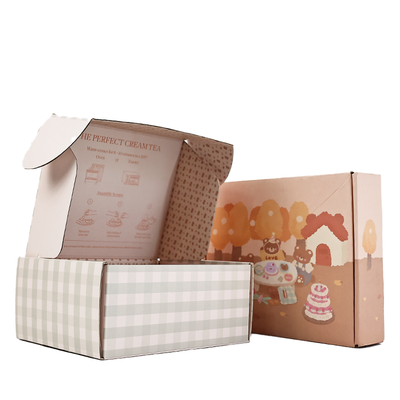 Macaron color airplane box