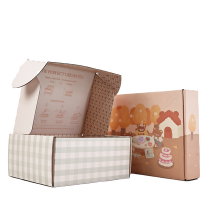 Macaron color airplane box