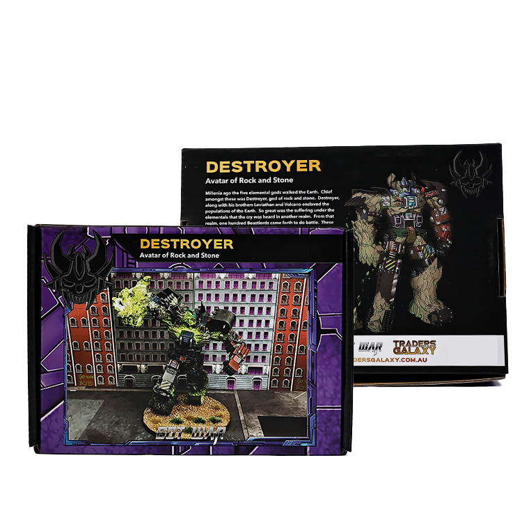 Dark purple building block flip cover packaging box
