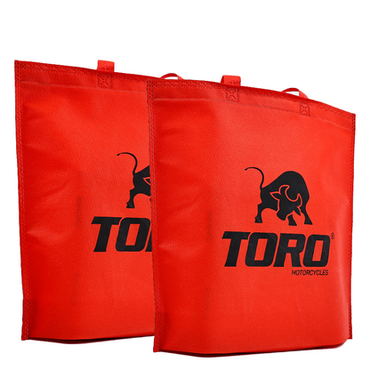 Red bottom non-woven bag