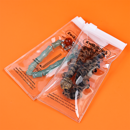 Small size transparent PVC zipper bag