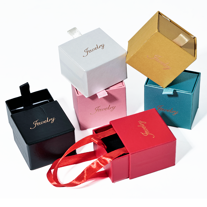 Multicolor pearlescent glitter drawer box
