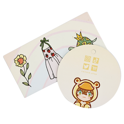 Cartoon painted pattern various styles set tag