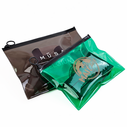 PVC zipper bag in various colors and sizes