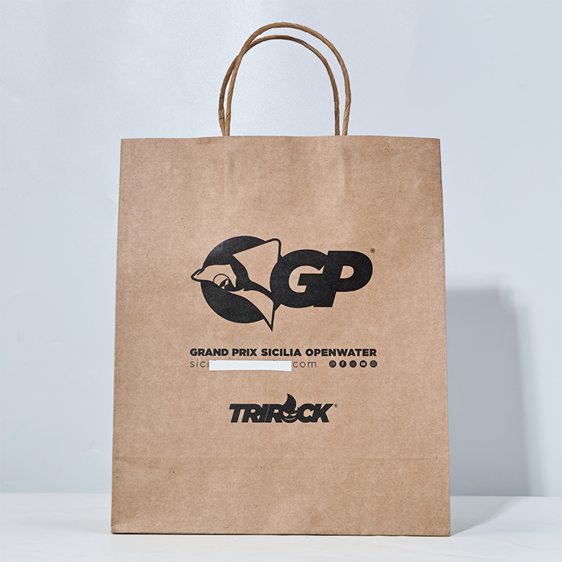 Kraft paper handbag