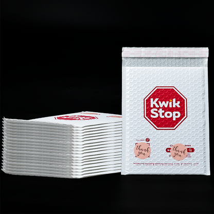 White and red express bubble bag