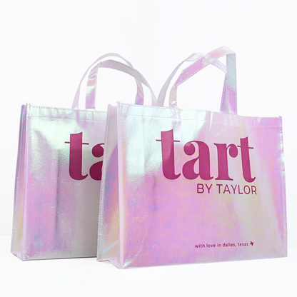 Laser gradient large size non-woven handbag