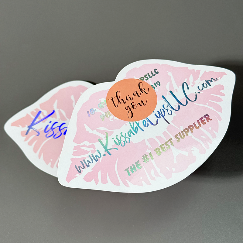 Lips laser stamping card
