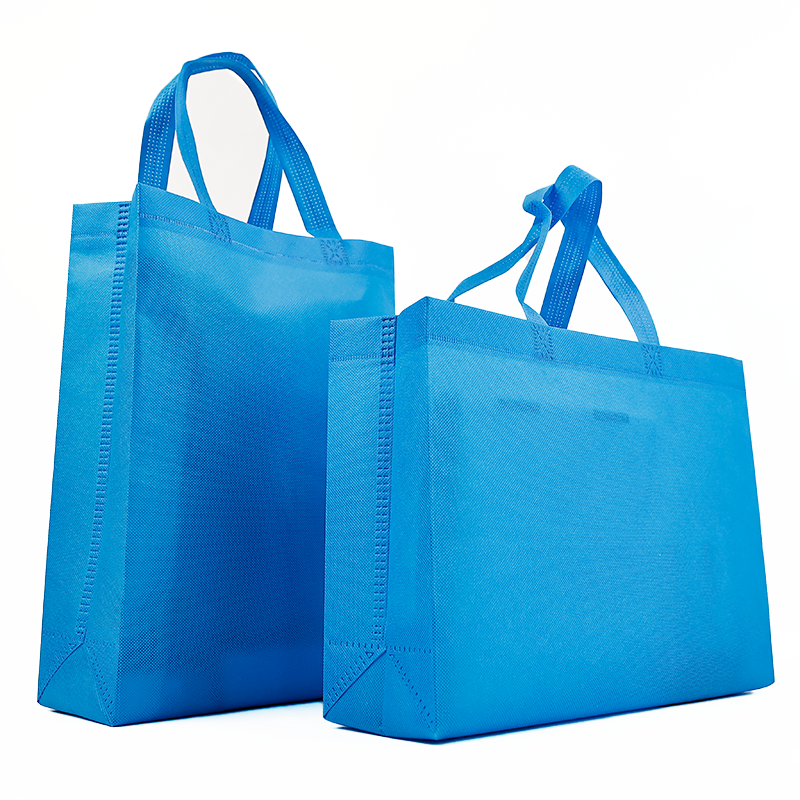 Blue Multi-style Non-woven Tote Bag