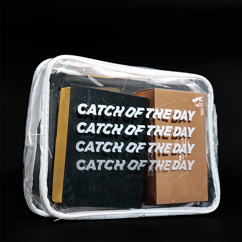 White transparent PVC zipper bag
