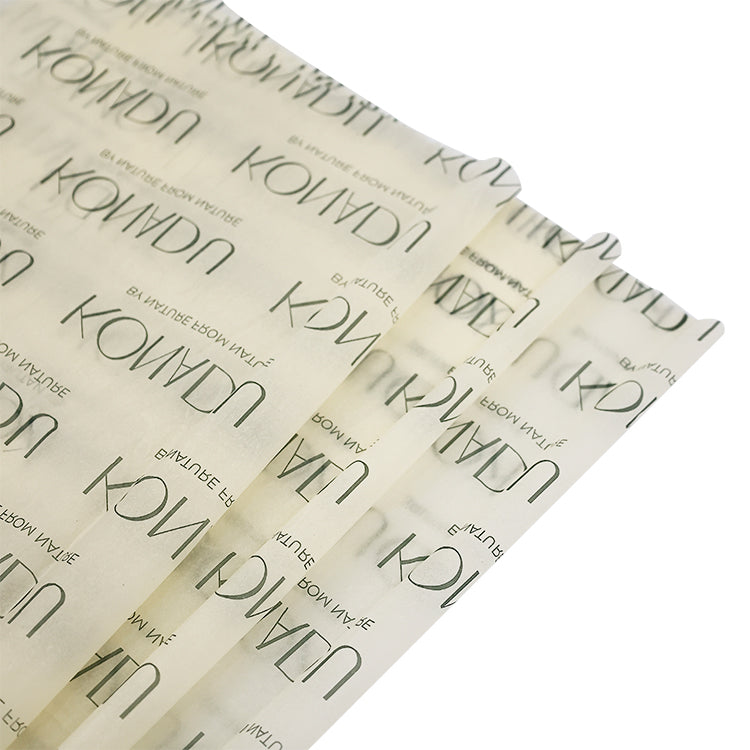 Light yellow wrapping paper pattern dark green printing