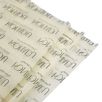 Light yellow wrapping paper pattern dark green printing