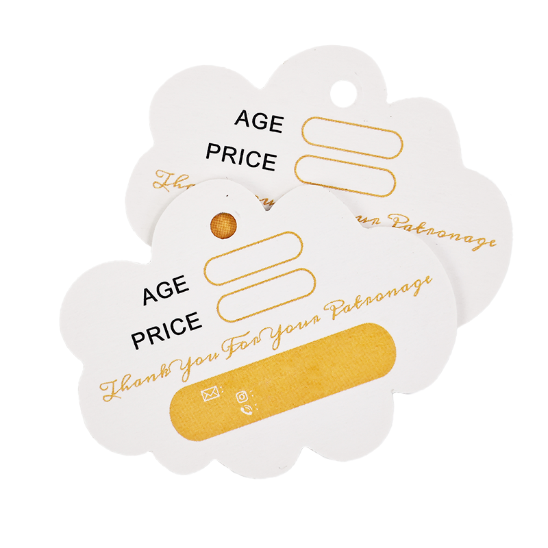 Special cloud shape hangtag