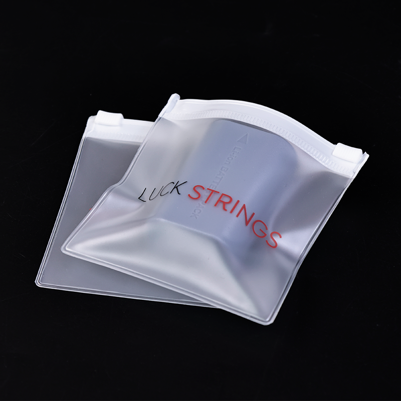 Square small size frosted PVC zipper bag
