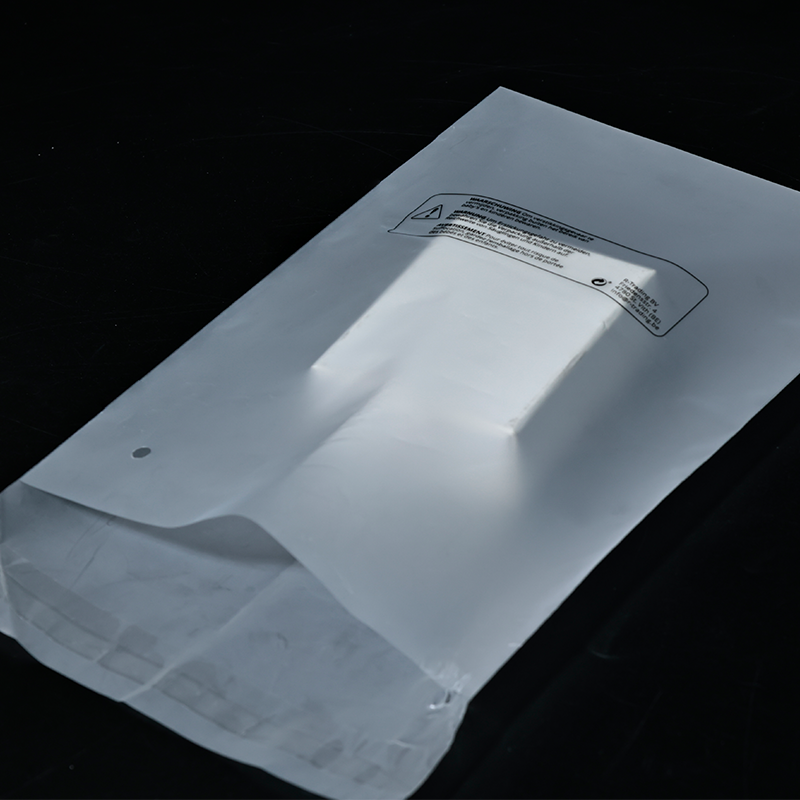 Transparent frosted biodegradable ziplock bag