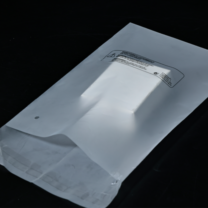 Transparent frosted biodegradable ziplock bag