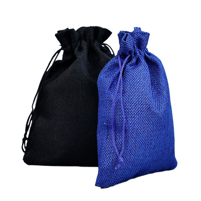 Blue Series Drawstring Linen Bag