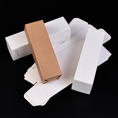 White card, brown kraft paper small color box product packaging box